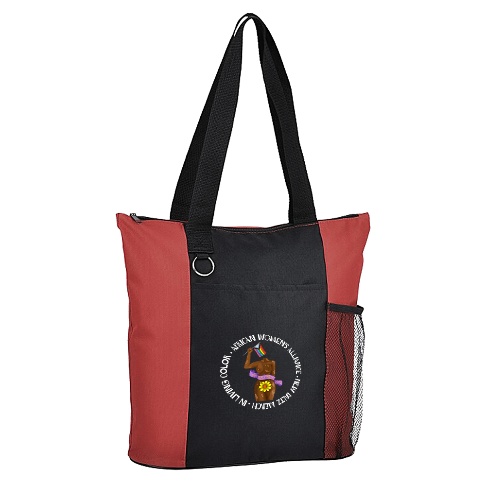 Triple Threat SUNY NP A.W.A x In Living Color tote bag - New Paltz Merchandise