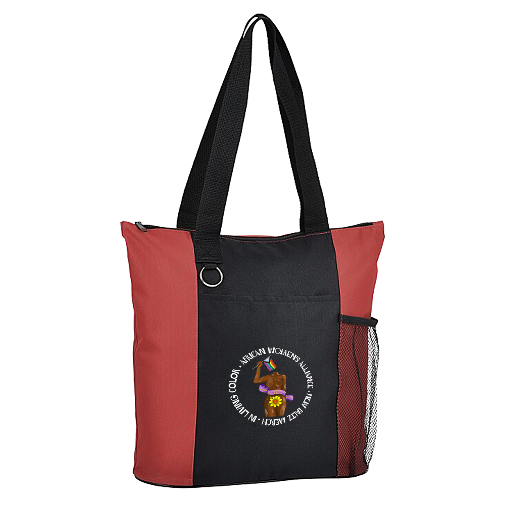 Triple Threat SUNY NP A.W.A x In Living Color tote bag